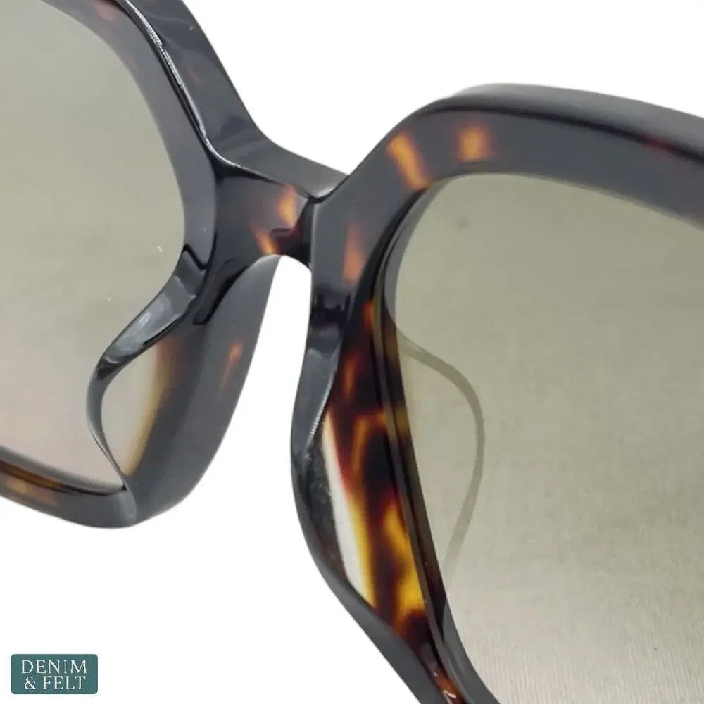 NEW Jimmy Choo Karly Havana Square Oversized Gradient Luxury Designer Sunglasses